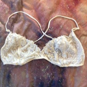 Intimately Free People White Lace Bralette - L